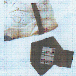 Conductive disposable heel strap